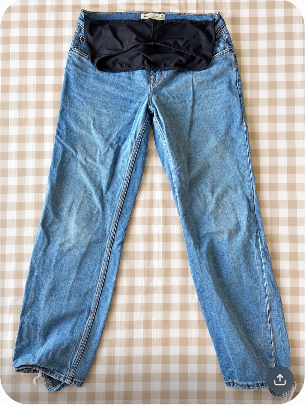 Abercrombie & Fitch Light Blue Straight Leg Jeans